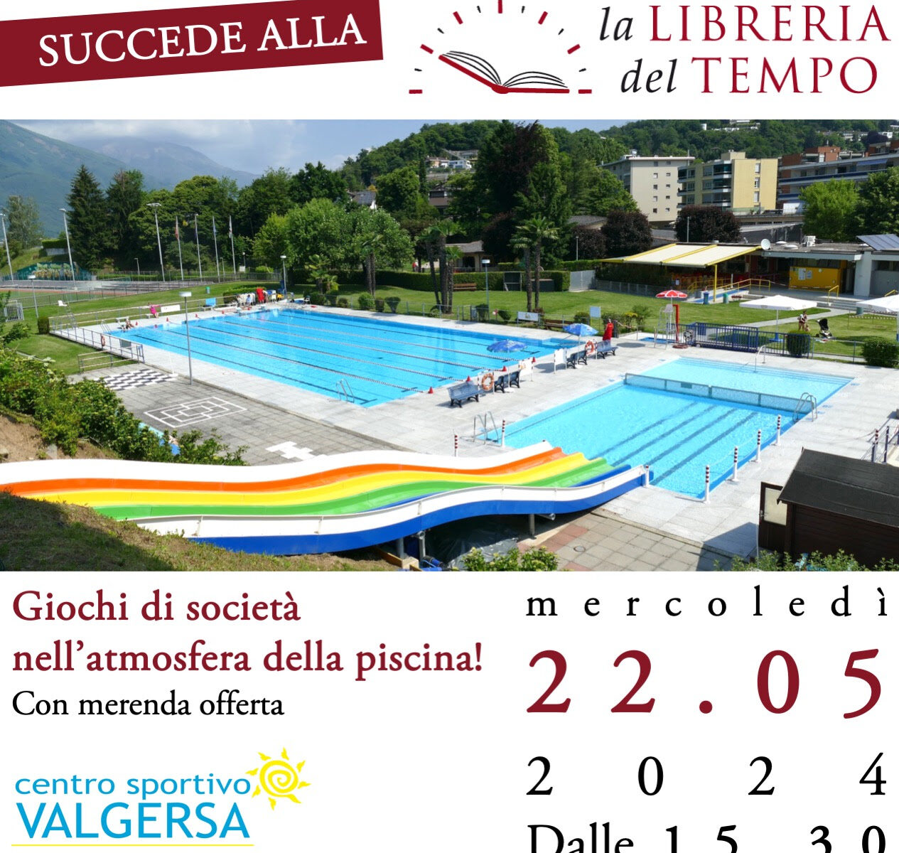 Letture e giochi in piscina Valgersa